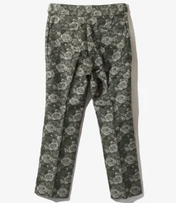 Side Tab Trouser - Olive - W/R Rose Jq.