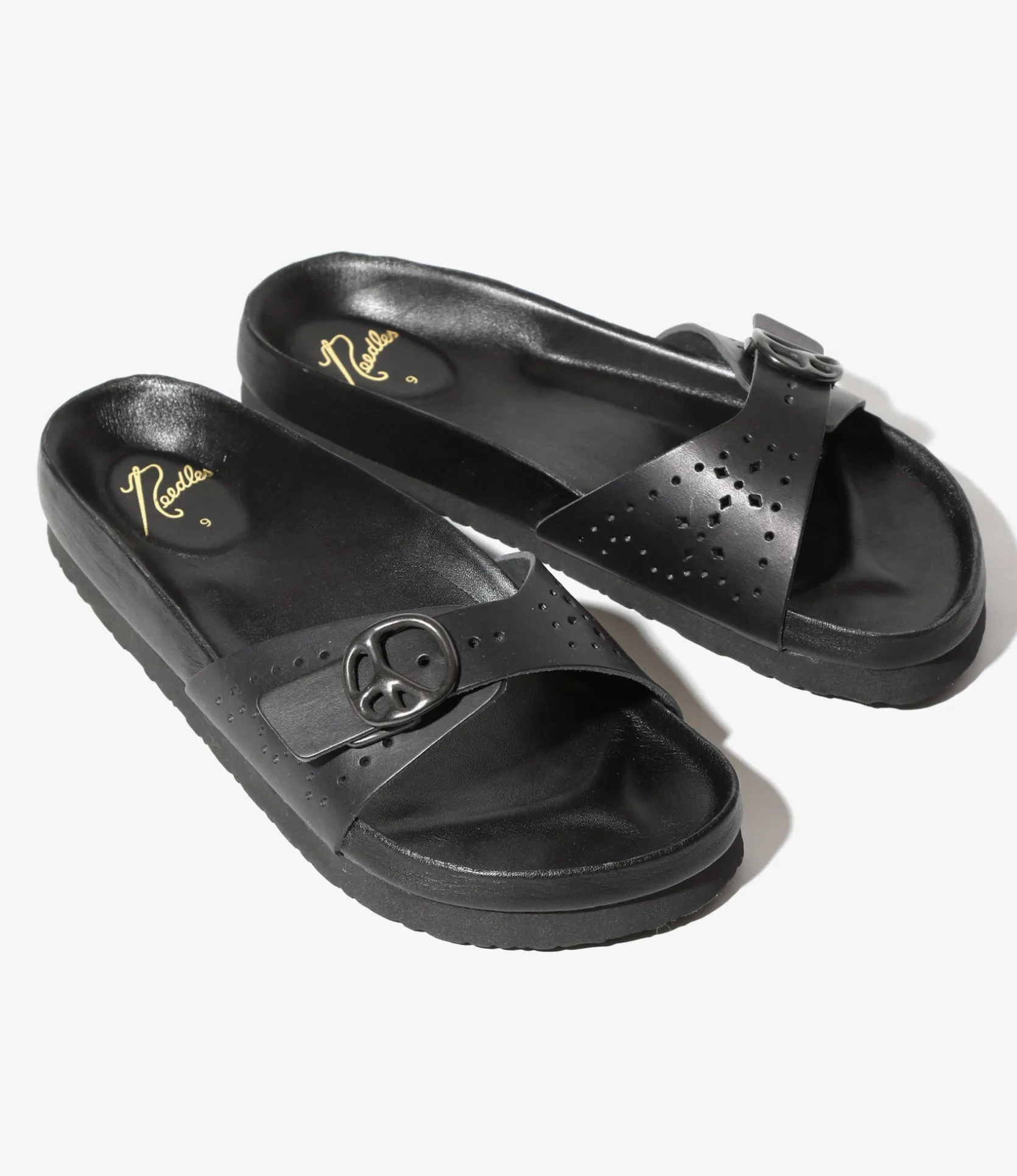 Single Strap Sandal - Black - Cowhide Lthr.