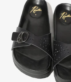 Single Strap Sandal - Black - Cowhide Lthr.