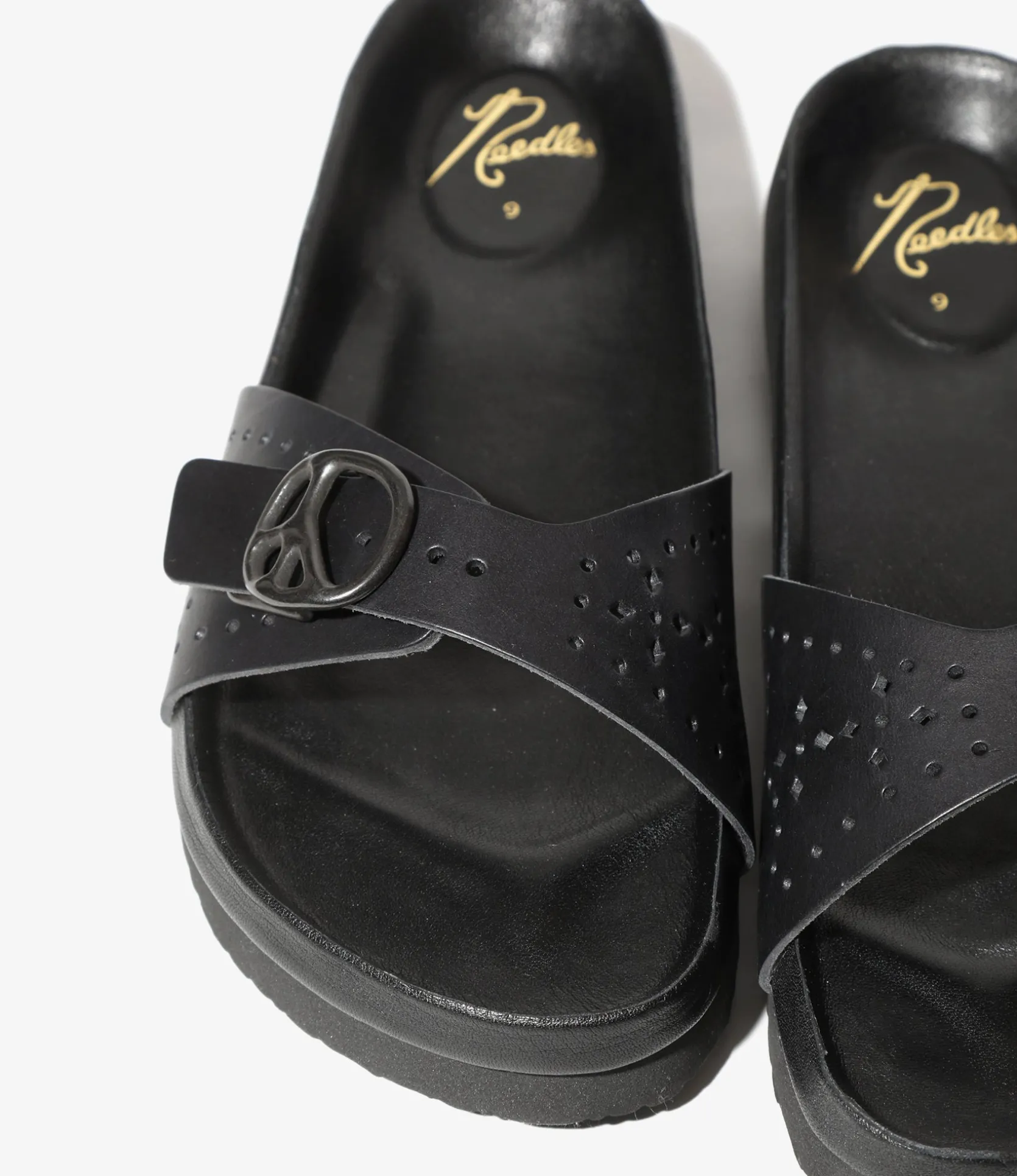 Single Strap Sandal - Black - Cowhide Lthr.