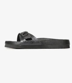 Single Strap Sandal - Black - Cowhide Lthr.