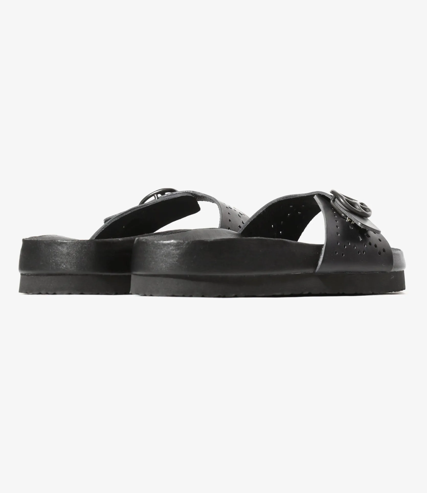 Single Strap Sandal - Black - Cowhide Lthr.
