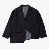 Slanted Jacket - Dark Navy Wool Uniform Serge