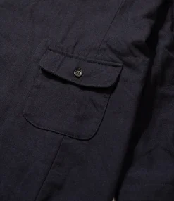 Slanted Jacket - Dark Navy Wool Uniform Serge
