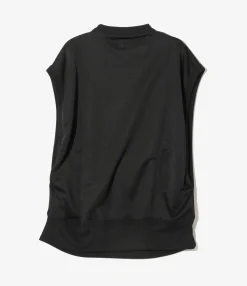 Sleeveless Shirt - Black - Bright Jersey