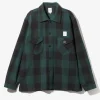 Smokey Shirt - Green - Cotton Buffalo Plaid Twill