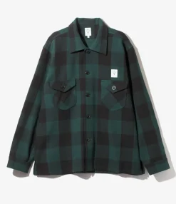Smokey Shirt - Green - Cotton Buffalo Plaid Twill