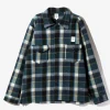 Smokey Shirt - Green - Wool Melton Plaid
