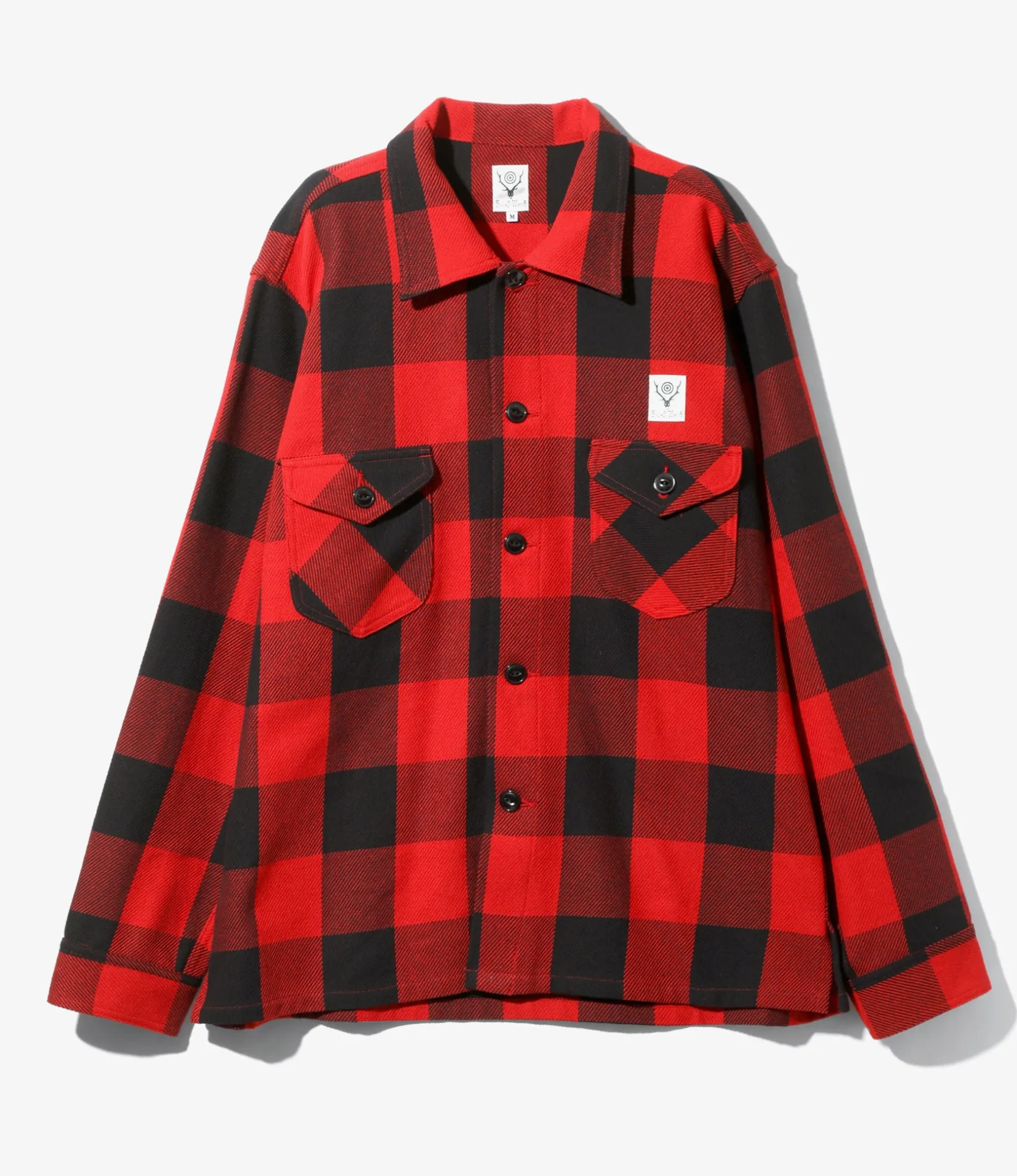 Smokey Shirt - Red - Cotton Buffalo Plaid Twill