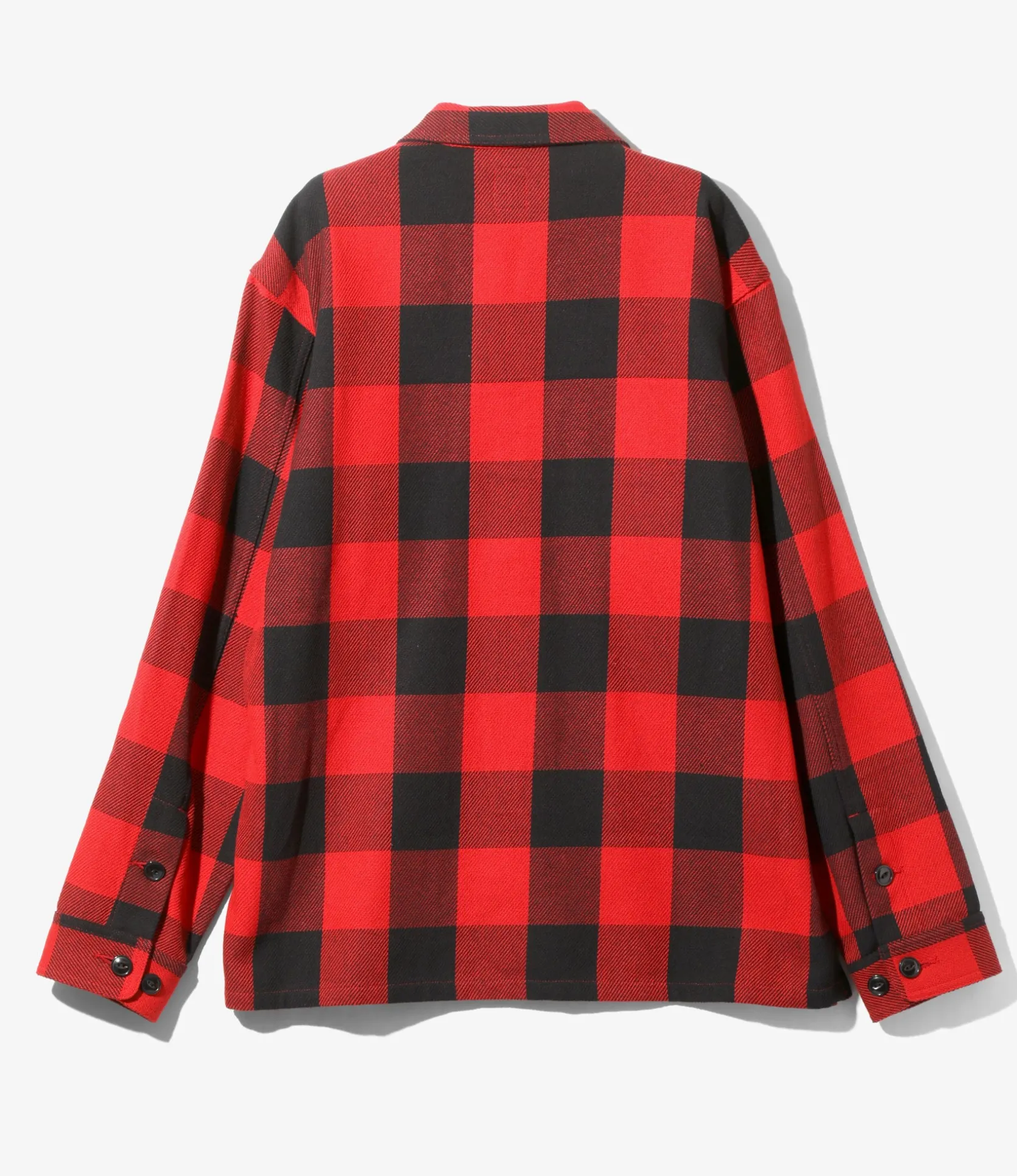Smokey Shirt - Red - Cotton Buffalo Plaid Twill