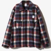 Smokey Shirt - Red - Wool Melton Plaid