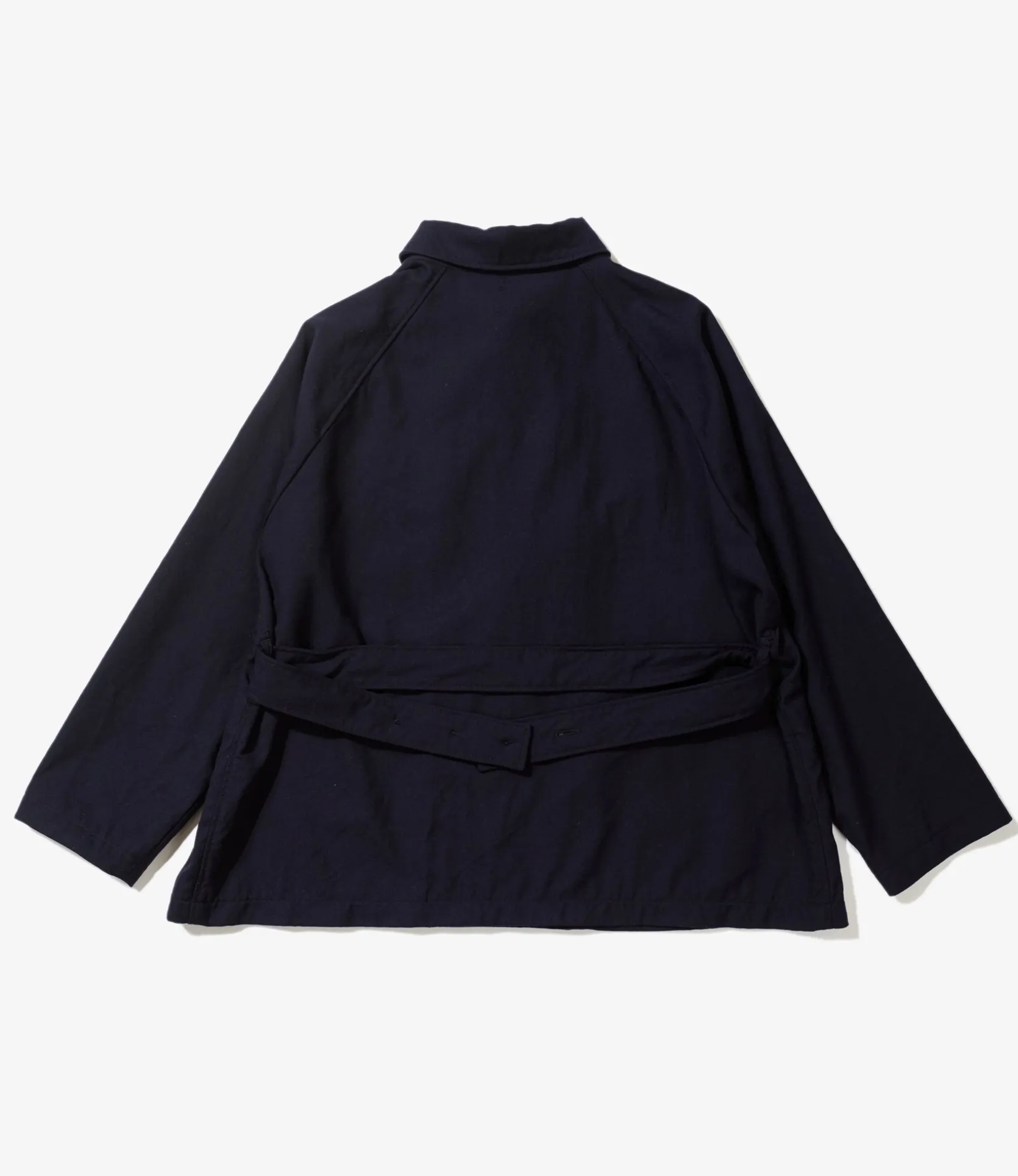 Smoking Jacket - Dark Navy Wool Uniform Serge