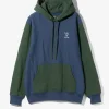 South2 West8 x Better Gift Shop - Hooded Sweatshirt - Dk. Blue / Forest Green
