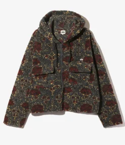 SPO Hoody - Khaki/Grey - Poly Pile Botanical Jq.