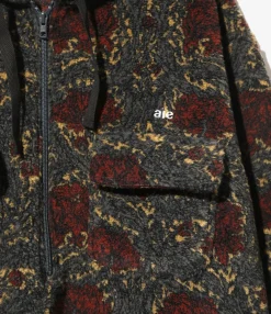 SPO Hoody - Khaki/Grey - Poly Pile Botanical Jq.