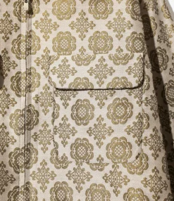 Sport Jacket - Beige - W/PE Ornament Jq.