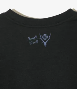 S/S Crew Neck Tee - Black - Skull&Target