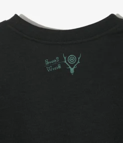 S/S Crew Neck Tee - Black - IN SHADOWS