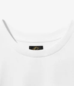 S/S Crew Neck Tee - White - Poly Jersey