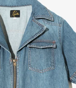 S/S Jumpsuit - Indigo - 10oz Denim