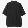 S/S Mock Neck Sweater - Black - Merino Wool Knit