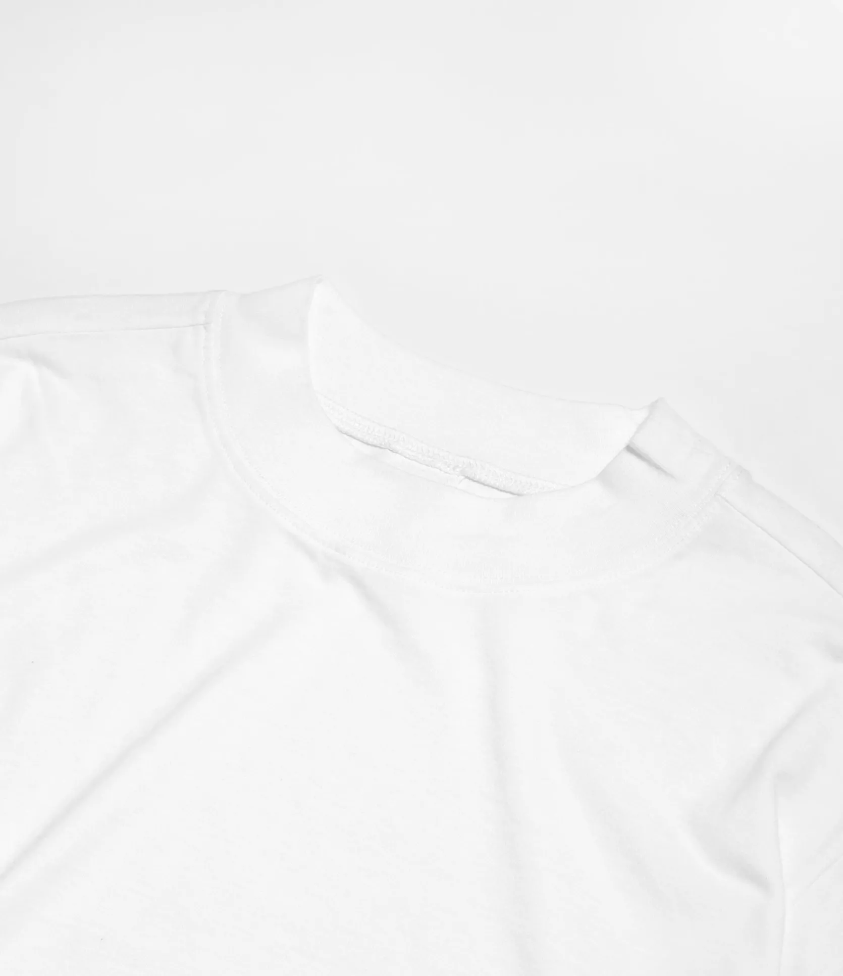S/S Mock Neck Tee - White - Cordura Jersey