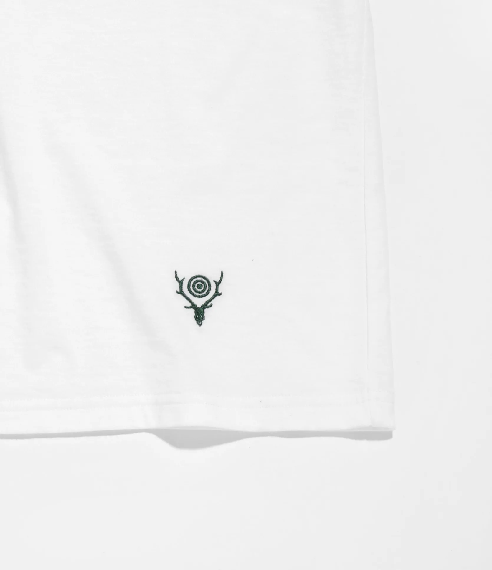S/S Mock Neck Tee - White - Cordura Jersey