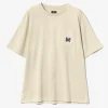 S/S Papillon Emb. Pocket Tee - Oatmeal - Cotton Jersey