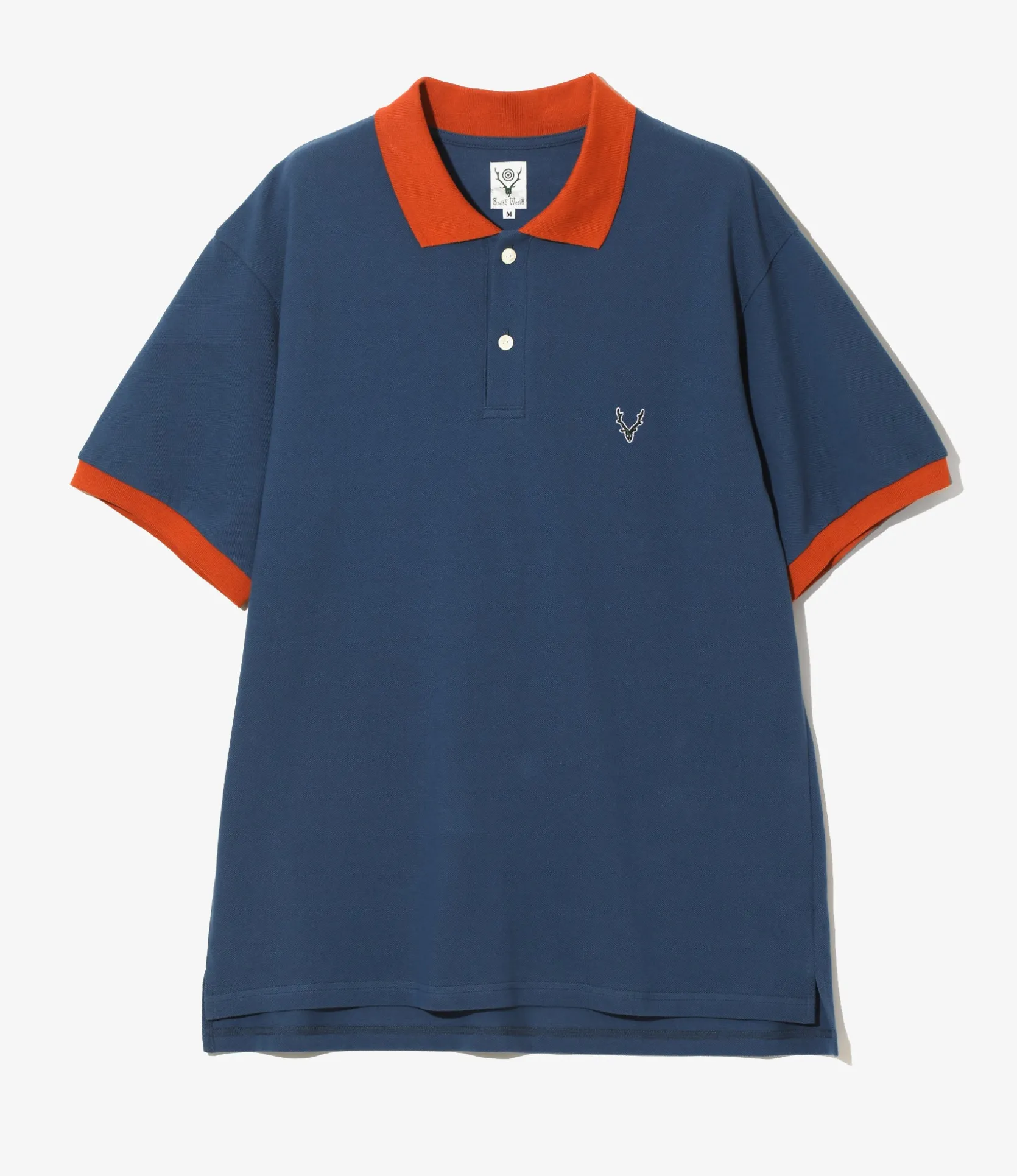S/S Polo Shirt - Blue - Cotton Pique