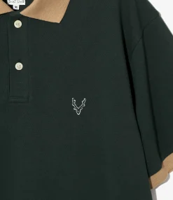 S/S Polo Shirt - Green - Cotton Pique