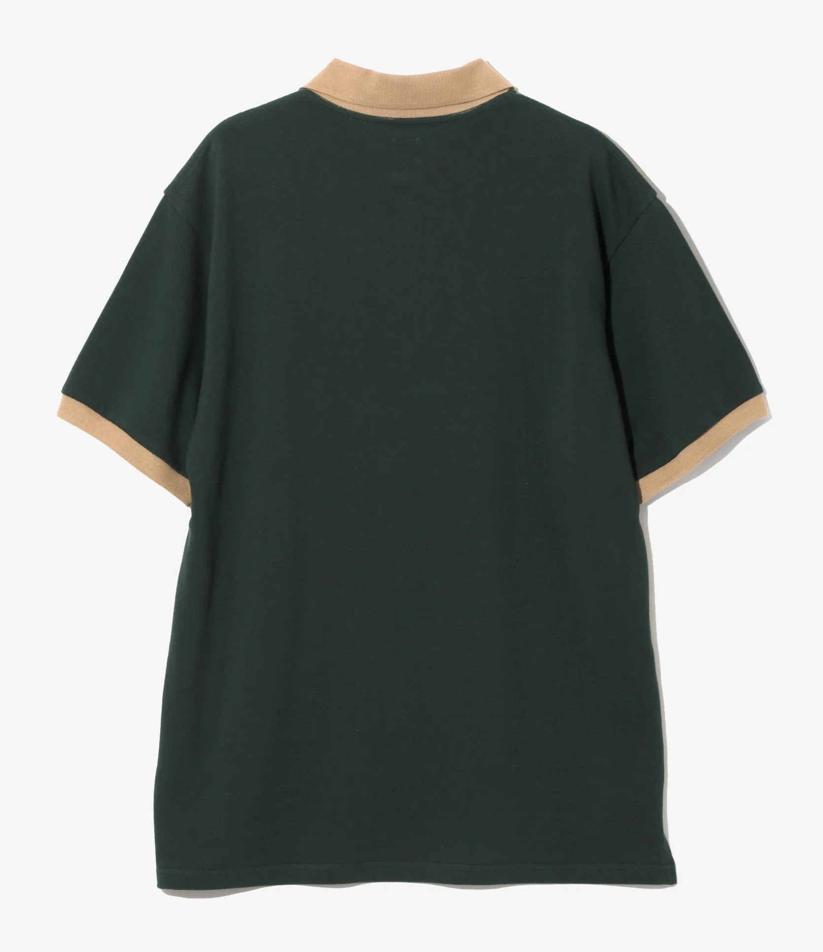 S/S Polo Shirt - Green - Cotton Pique