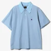 S/S Polo Shirt - Sax - Poly Pique