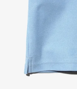 S/S Polo Shirt - Sax - Poly Pique