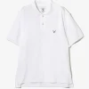 S/S Polo Shirt - White - Cotton Pique