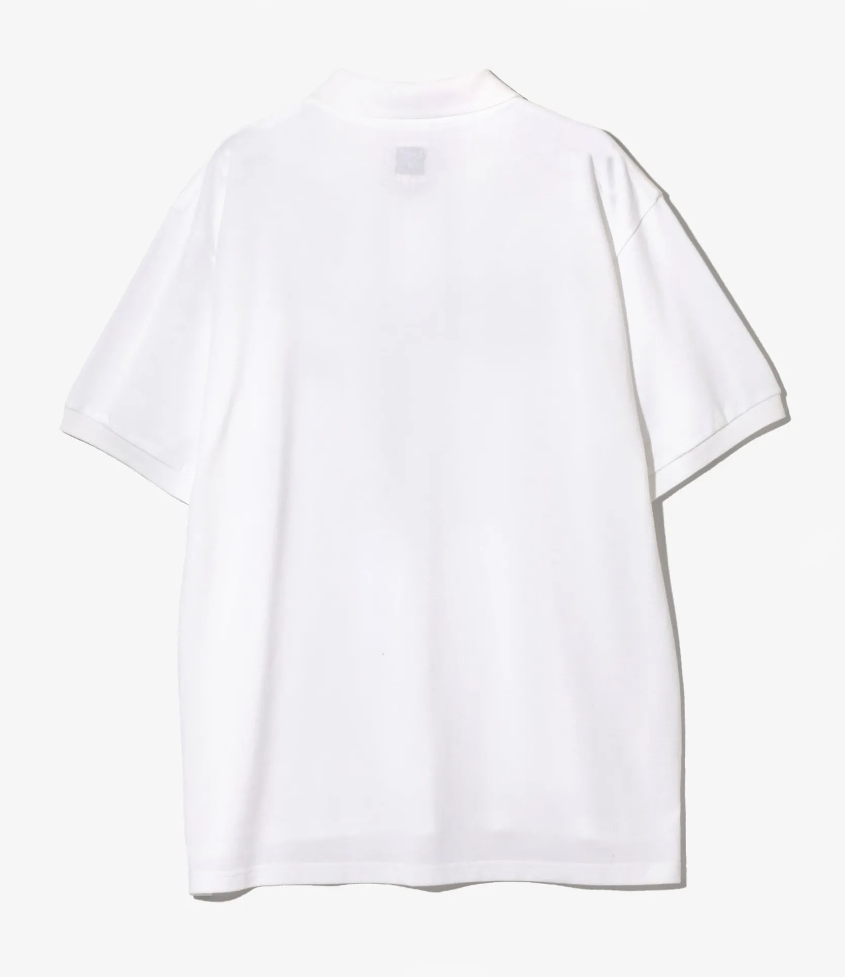 S/S Polo Shirt - White - Cotton Pique