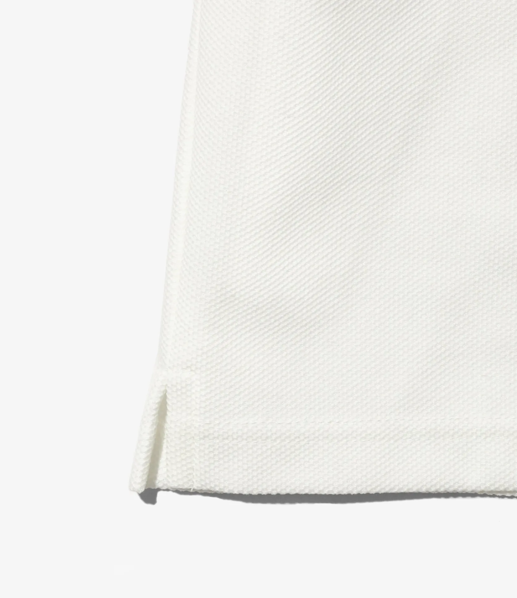 S/S Polo Shirt - White - Poly Pique