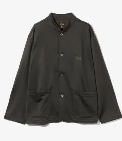 Stand Collar Jacket - Dk. Brown - Bright Jersey