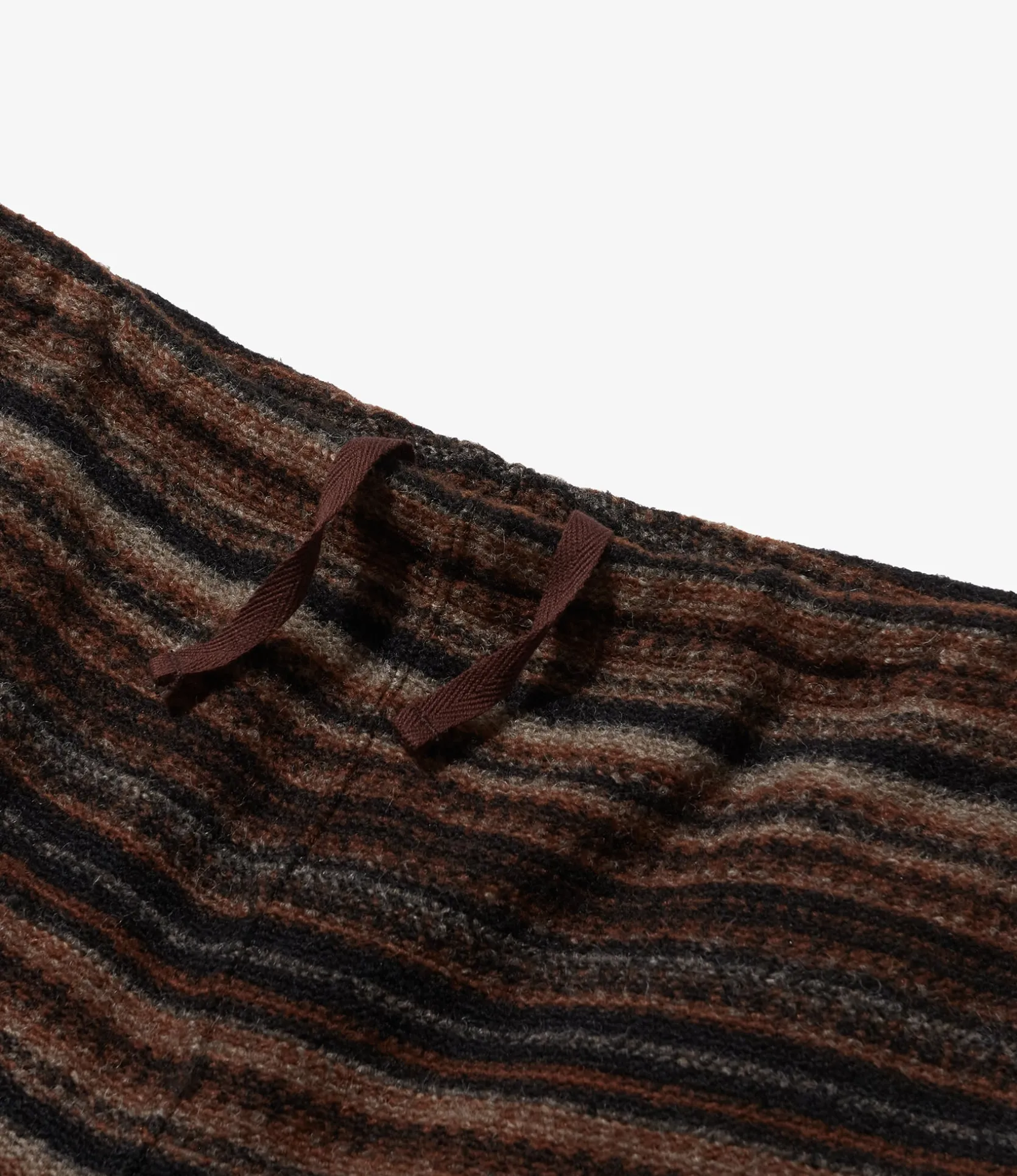 STK Pant - Brown Fair Isle Stripe Sweater Knit