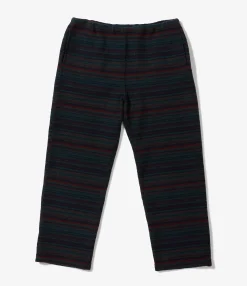 STK Pant - Green Fair Isle Stripe Sweater Knit