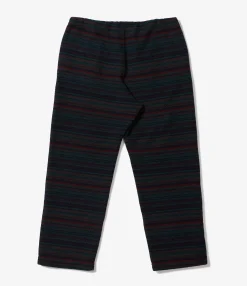 STK Pant - Green Fair Isle Stripe Sweater Knit
