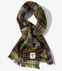 Stole - Green - Madras Plaid