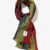 Stole - Red/Sax- Dobby Stripe
