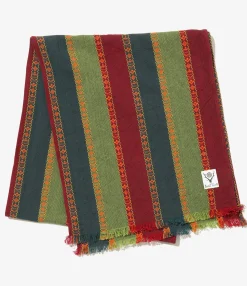 Stole - Red/Sax- Dobby Stripe