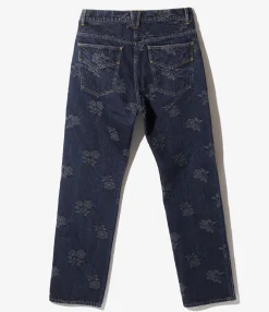 Straight Jean - Indigo - 13oz Denim / Rose Jq.
