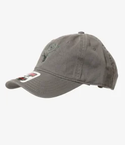 Strap Back Cap - Grey - Skull & Target Emb.