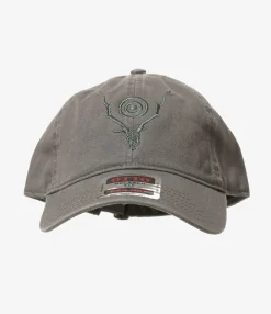 Strap Back Cap - Grey - Skull & Target Emb.