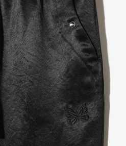 String Cowboy Pant - Black - Acetate Sateen