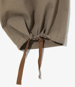 String Cuff Balloon Pant - Taupe - Poly Coolish Cloth