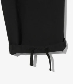 String Cuff Balloon Pant - Black - Poly Coolish Cloth