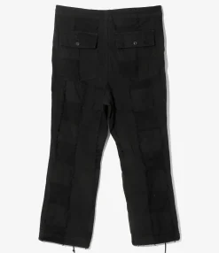 String Fatigue Pant - Black - Ripstop Cut Jacquard